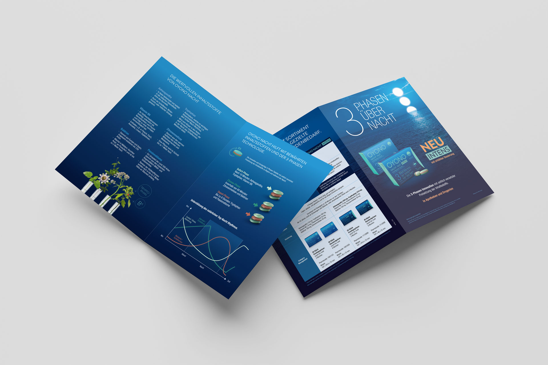 Gestaltung von einem Oyono Nacht Salesfolder Stellern durch unsere Grafik- und Webdesignagentur FDMM Corporate Design AG